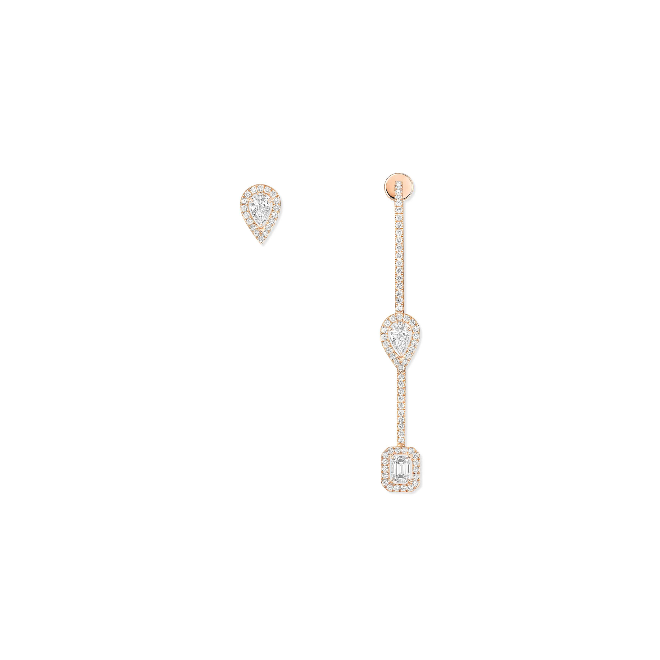 MESSIKA MY TWIN HOOK AND STUD EARRINGS 3X 0.10CT 07224